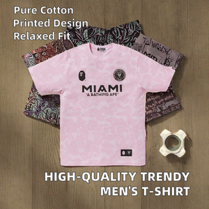 T-Shirt di Alta Qualità Nuovo Stile Marca di Moda Designer T-Shirt <span class=keywords><strong>Uomo</strong></span> Trendy Larga con Stampa Casual Sportiva - Product Image 2