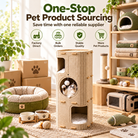 Tour pour chat en feutre OEM en gros, multi-niveaux, pour intérieur, avec balles suspendues, couleur et taille personnalisables, emballage inclus