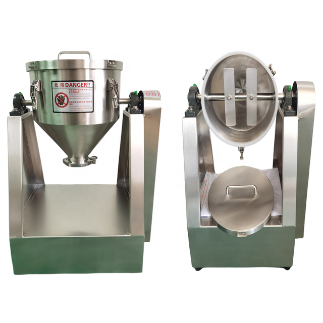 DZJX Desktop Powder Grinder and Mixer 6000 Detergent Powder Mixing Machine Drum Cone Rotating Drink Powder Blender