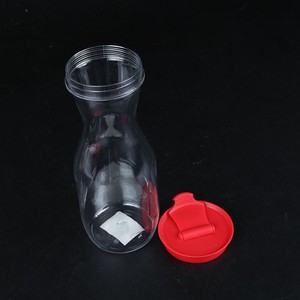 Carafe en plastique PS de style américain, pichet à jus, carafe à eau, 1L, sans BPA, recyclable, écologique, impression claire, transfert d'eau, cadeau - Product Image 5