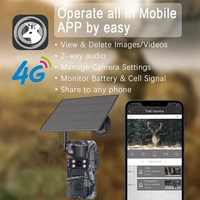 Caméra de chasse aux cerfs 8MP 2K Ucon 4G LTE, longue durée de vie de la batterie, caméra de suivi de la faune, caméra sans lumière, panneau solaire 3W