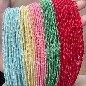 Angqi Enhanced Various Colors Natural Freshwater <b>Shell</b> <b>Bone</b> & <b>Coral</b> <b>Beads</b> 2mm Small Round for Jewelry Making - Product Image 2