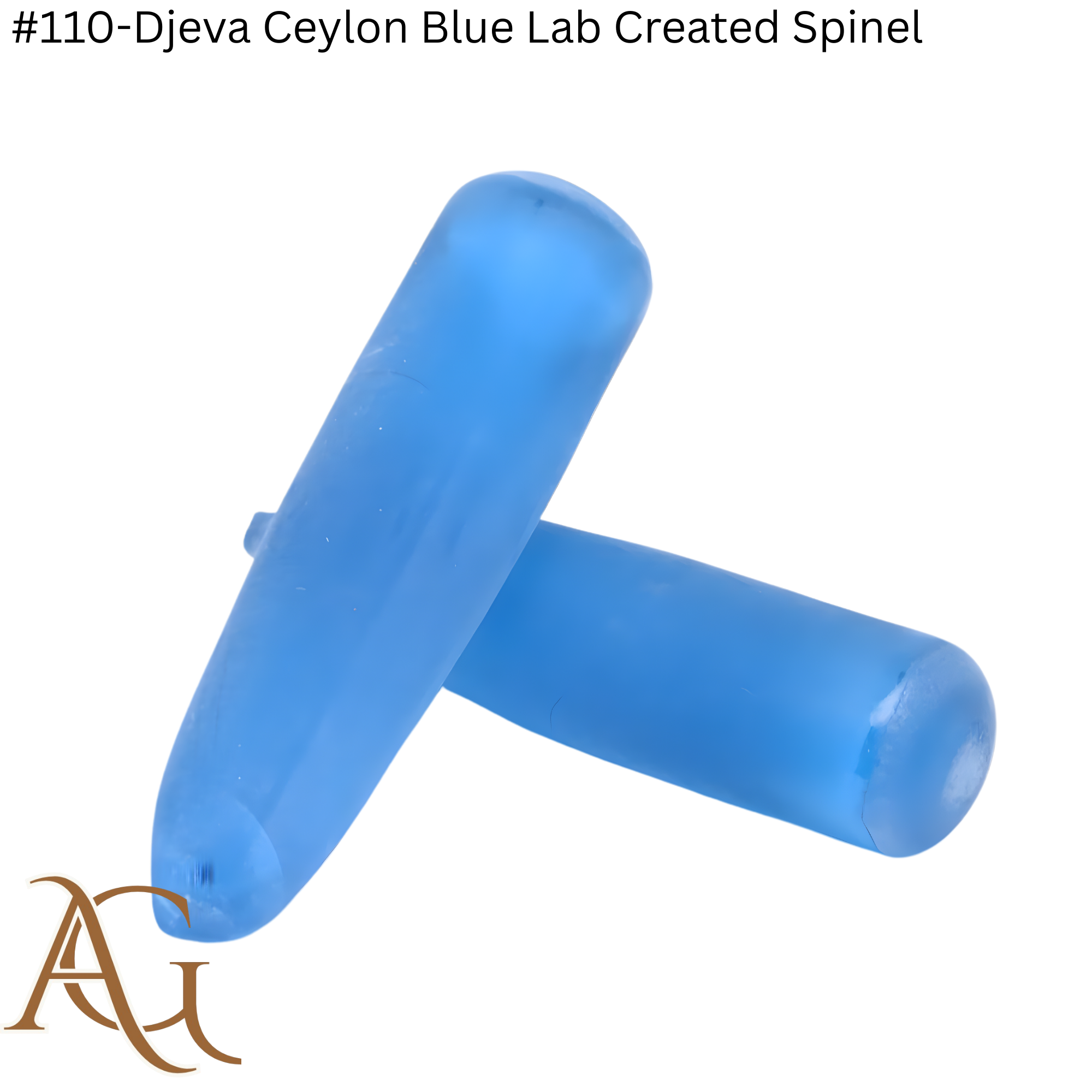 #Spinelle bleu de Ceylan créé en laboratoire 110-Djeva