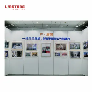 Trade Show Lingtong 40mm Lengkap-Set dinding seni Pameran berdiri pembagi ruangan Panel dinding Pvc