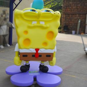 カスタマイズされた屋外漫画キャラクター「スポンジ・ボブ」の樹脂製彫刻、大型公園マスコット人形樹脂製彫刻像 - Product Image 3