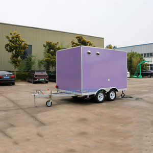 Remorque Food Truck Moderne d'Extérieur Entièrement Équipée pour Frites, Jus, Churros, Hot-dogs, Pizza, Café – Kiosque Mobile pour Mariages - Product Image 2