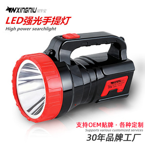 Projecteur LED 3W rechargeable, lampe de poche portable d'urgence pour l'extérieur avec poignée - Product Image 2