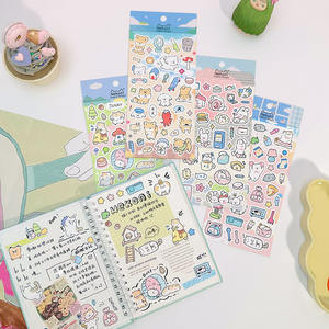 Nekoni karikatür kırtasiye planlayıcısı Sticker <span class=keywords><strong>Kitty</strong></span> kedi köpek yavru tavşan Bunny Jerry Hamster için kağıt yaratıcı çıkartmalar - Product Image 2