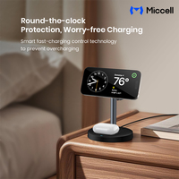 Chargeur sans fil magnétique 3-en-1 Miccell OEM 25W à charge rapide pour téléphones avec protection de contrôle de température pour montres