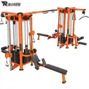 Équipement de gym sur mesure Rosen Sport Fitness : Appareil multifonctionnel à sélection de charge par pignon, Multi-jungle 8 stations pour Lj-5 - Product Image 1