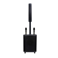 Altavoz de Columna Activo Profesional de 600W, Sistema de Sonido de Alta Fidelidad con Micrófonos Inalámbricos para Iglesias y Conferencias