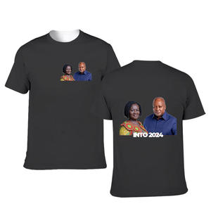 Camiseta publicitaria de manga corta con cuello redondo de secado rápido de poliéster uniforme de elección personalizada - Product Image 2