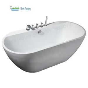 China Foshan Supplier Best Design High Quality Modern Hotel Acrylic Large Freestanding Bathtub