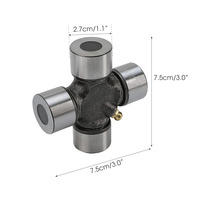 Vente directe usine – Kit de remplacement de roulement de cardan universel 27x75mm à structure simple avec arbre transversal et roulement