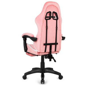 <strong>UK</strong> Premium Racer <strong>Cheap</strong> Sporty <strong>Office</strong> Computer <strong>Chair</strong> Stylish Diamond Stitching Pro Pink White Swivel Gaming <strong>Chair</strong> with Footrest - Product Image 5