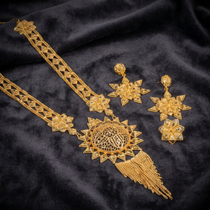 Wholesale Fashion <b>Necklaces</b> 14K 18K 24K Gold Filled Brass Dubai Style Turkey Jewelry Set Traditional Turkish Design Jewelry Set - Product Image 1
