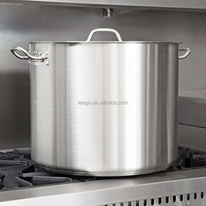 T2G Standard Line 201 304 NSF Large Big Restaurant Stock <b>Pot</b> with Lid Dishwasher Safe Oven Safe - Product Image 2