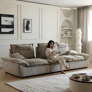 Nuevo Sofá Galleón Extra Grande de Estilo Italiano 2024 |   Tela Chenille |   Asiento Ultra Profundo |   Respaldo Desmontable |   Sofá para Sala de Estar - Product Image 2