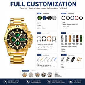 Reloj Deportivo Digital para Hombre SKMEI 2593 OEM ODM con Logotipo Personalizado, Correa de Acero Inoxidable, Zona Horaria, LED Luminoso, Alarma, Cronómetro, Cuenta Regresiva - Product Image 2
