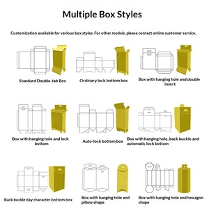 Custom PVC PET PP Logo Printed Folding Gift <b>Boxes</b> Matte Transparent Colorful - Product Image 1