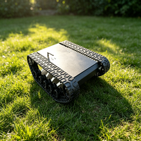 Chasis Robótico de Alta Capacidad de Carga, Chasis Robótico Móvil, Plataforma UGV con Orugas de Goma para Todo Terreno, Chasis con Orugas de Acero Inoxidable