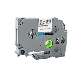 Ruban compatible pour étiqueteuse <span class=keywords><strong>Brother</strong></span> Tze Label Tape TZe 231 TZ231 TZ-231 Tz Noir sur Blanc Lamine 12mm Tz Label Cassette - Product Image 1