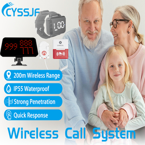 שעון סגנון מטפל pager אחות להתקשר מערכת חירום אחות להתקשר multipal לחצן שיחה עמיד למים - Product Image 2