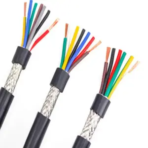 Tel üreticisi çok çekirdekli 0.5 0.75 2.5 mm2 bükümlü çift kablo UL 2464 PVC bükümlü çift esnek kablo bakır çekirdek