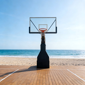 Aro de Baloncesto Eléctrico Hidráulico de Competición Profesional con Altura Estándar de 3.05m para Canchas Interiores y Exteriores - Product Image 4