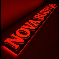Enseignes commerciales lumineuses en acrylique 3D LED personnalisées pour la publicité, les devantures de magasins, les bureaux, les enseignes extérieures, les logos de marques d'entreprises
