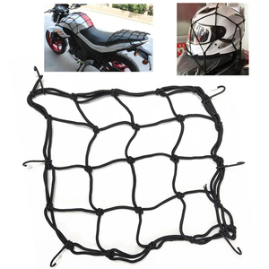 Acessórios para Motocicleta Rede Elástica para Bagagem 30 X 30cm 40 X 40cm com 6 Ganchos Metálicos, Rede para Tanque de Combustível e Capacete OEM - Product Image 2