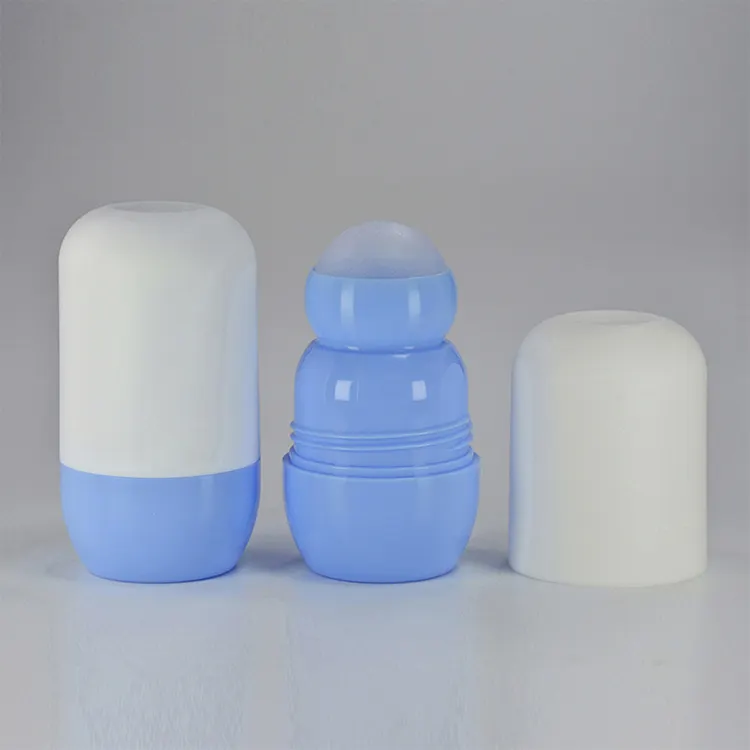 Botol gulung plastik antikeringat kosong deodoran, botol rol deodoran plastik, botol gulung deodoran plastik 75ml