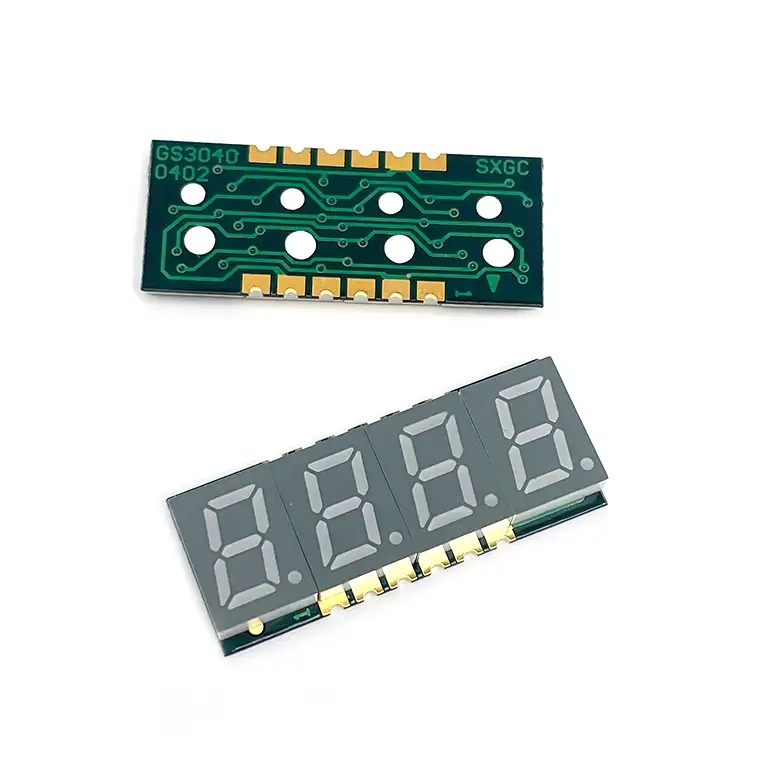 LEDディスプレイボード工場直接供給卸売低価格共通アノードブルーライト0.3インチ4桁7セグメント屋内