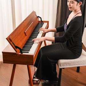 Orgue électrique numérique BD MUSIC BD-886F <span class=keywords><strong>à</strong></span> 88 touches en bois avec écran LCD, action de marteau, clavier de piano numérique grand format, instrument avec haut-parleur intégré - Product Image 1