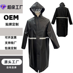 Poncho de pluie réfléchissant épais en fil de soie 190T, une pièce, universel pour adulte, avec bord transparent, idéal pour les voyages - Product Image 3