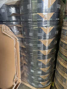 Bright Black High Tenacity PET Strapping 13x0.8mm for Manual Packing in Rolls Stack in <b>Pallets</b> - Product Image 6