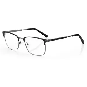 Fashion Double Eyebrow Semi Full Metal Frame Glasses Ultra Light Alloy Glasses for Men Ladies Designer Optical Spectacle Frames