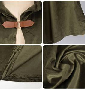 Capas Medievales de Halloween para Adultos, Capa Renacentista con Capucha de Gamuza Vintage para Hombres y Mujeres, Capa Gótica de Bruja - Product Image 6