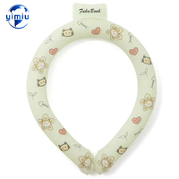 Collier rafraîchissant pour le cou en TPU, logo/couleur personnalisables, utilisation estivale, soulagement de la douleur faciale, compresse de glace