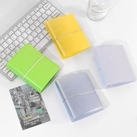 Protège-carnet A8 M5 économique en PVC à 5 anneaux, motif étoiles scintillantes, rechargeable, pour journal, album, organiseur, classeur