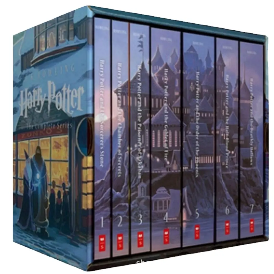 Hot sale Harry Potter Color Edition 7 books a set English version softcover book