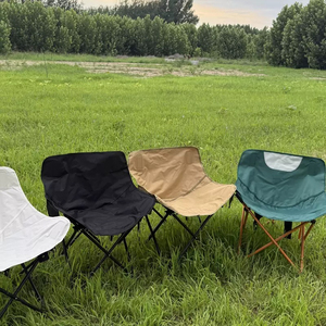 Silla Plegable para Camping, Venta Directa de Fábrica, Silla Luna de Aluminio Resistente, Portátil para Exteriores con Bolsa de Transporte, Suministro OEM al por Mayor - Product Image 4