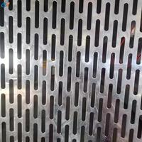 1mm 2mm Poinçonnage Trou Métal Maille Personnalisé Acier Inoxydable Aluminium Carbone Plaque d'Acier Perforé à Vendre