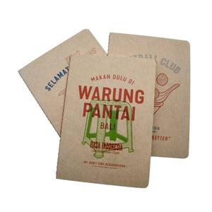 Vente de 24 feuilles de carnets personnalisés avec logo, reliés par des cordons, format A4 A5, s'ouvrant à plat, avec impression couleur pour la prise de notes - Product Image 1