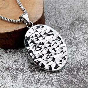 Collar Ovalado de Acero Inoxidable para Hombre con Colgante de Corona y Calavera, Estilo Punk, para Uso Diario - Product Image 4