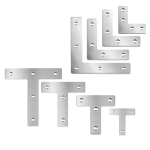 Rui Kang Stainless Steel Corner Bracket L And T <b>Shape</b> 90 Degree Right Angle Fixing <b>Block</b> For Furniture Support - Product Image 2