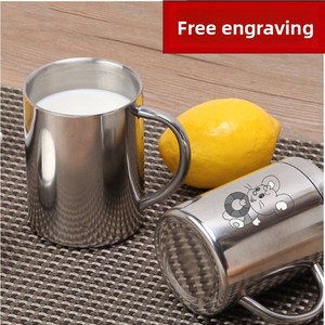 304 Double-wall Stainless Steel <strong>Childrens</strong> <strong>Drinking</strong> Cup Kindergarten Water <strong>Bottle</strong> Thickened Heat-resistant Design Lid - Product Image 5