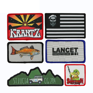 Sublimation Blank <strong>Patches</strong> <strong>Custom</strong> Wholesale Blank Sublimation <strong>Patches</strong> With <strong>Hook</strong> and <strong>Loop</strong> /non-woven/iron on Backing - Product Image 2
