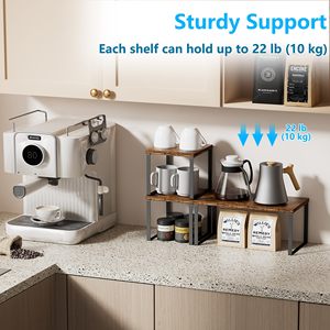 <span class=keywords><strong>Étagère</strong></span>s d'angle superposables réglables <span class=keywords><strong>en</strong></span> hauteur, écologiques et modernes pour comptoir de cuisine, salle de bain, <span class=keywords><strong>étagère</strong></span> <span class=keywords><strong>à</strong></span> <span class=keywords><strong>épices</strong></span>, coin café - Product Image 4