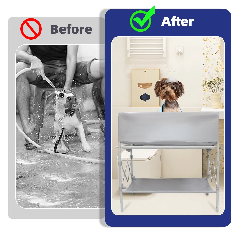 New Design Elevate Pet Dog Bath Tub Dog Grooming Bath tub Portable Foldable Dog Pool Pet shower Bath Swimming Tub